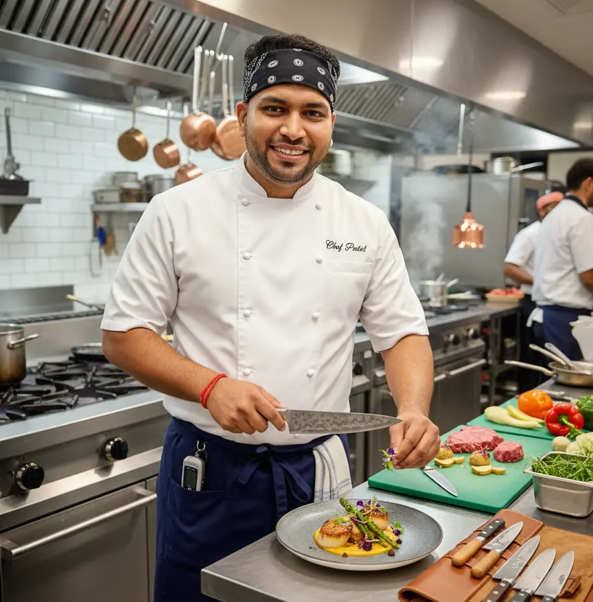 Culinary Chef in Kitchen