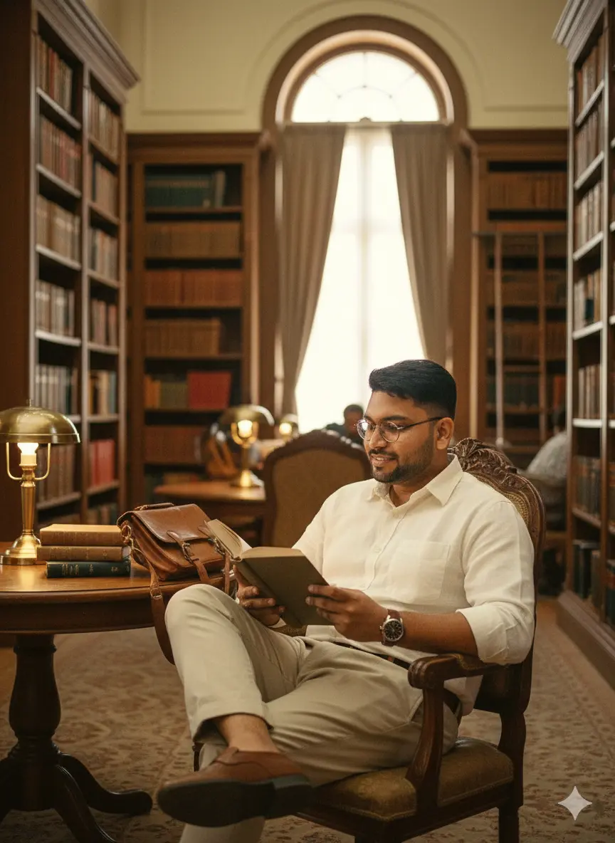 Vintage 90s Library Scholar - Men